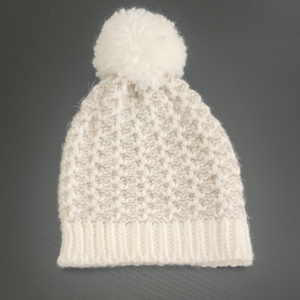 Sonoma White Knit Beanie Hat